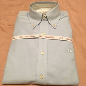 BNWT Brooks Brothers blue button down 3/4 sleeves